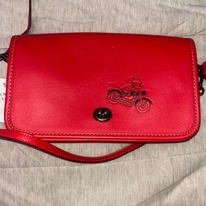 COACH x Disney Mickey Mouse Red Crossbody
